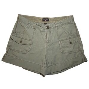 Polo Ralph Lauren Women's Green Cuffed Cargo Shorts - 10‎